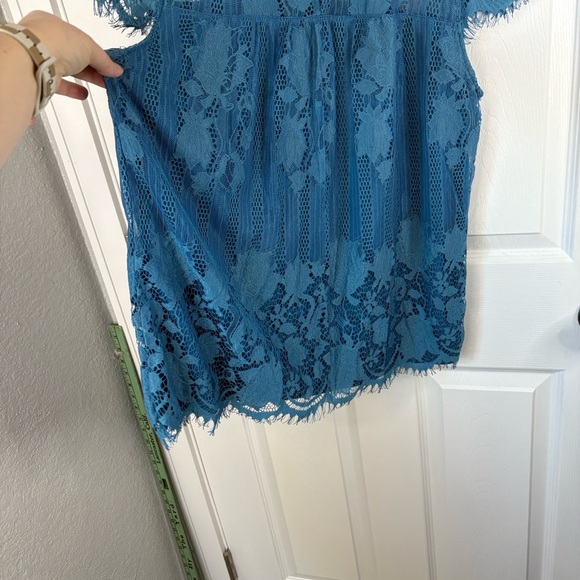 2 for 1 Bundle Michael Kors M Navy Floral Flutter Tank/NWT Ultra Pink Teal Tank - Picture 14 of 14